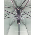Stand de metal bajo precio Pongee Fabric enorme Dos paraguas de golf plegables
